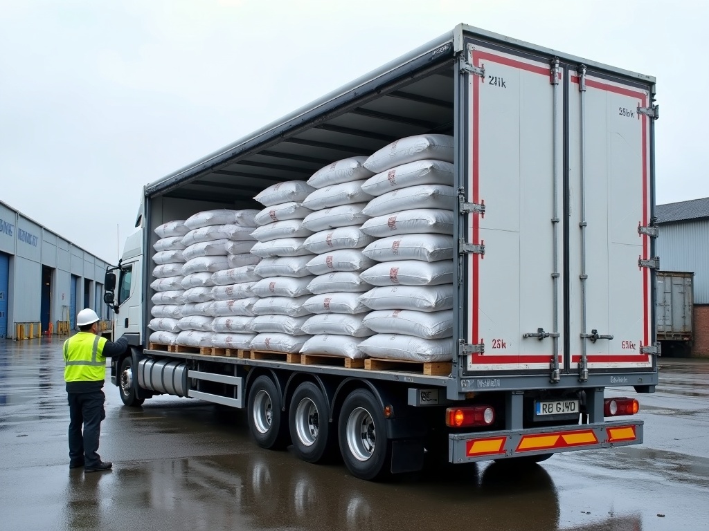 Full truck starch delivery