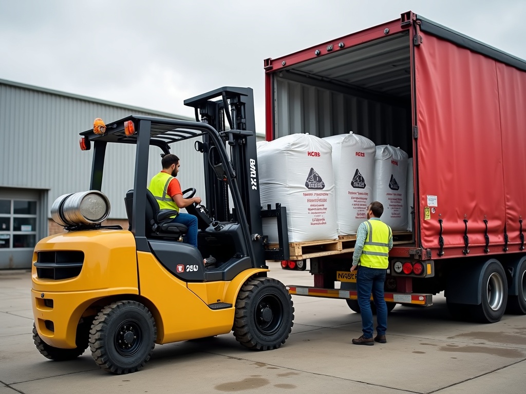 Forklift loading