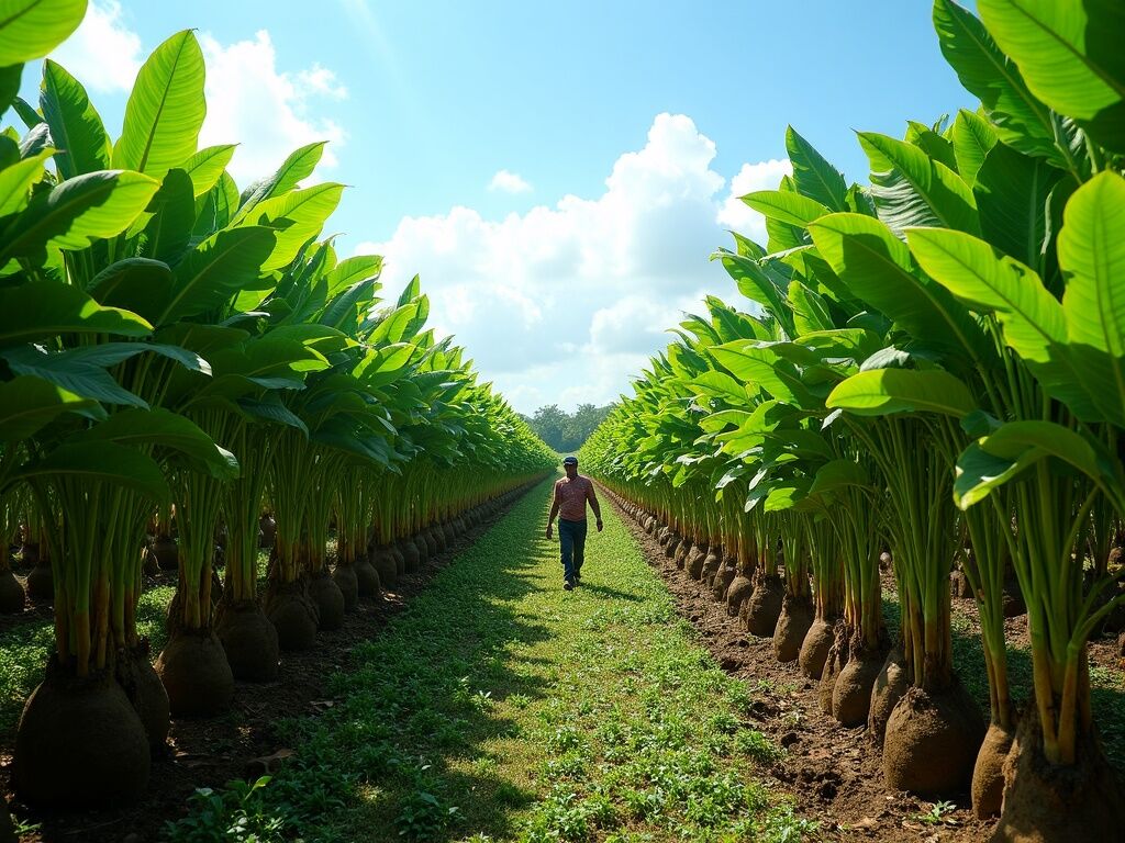 Cassava tapioca field
