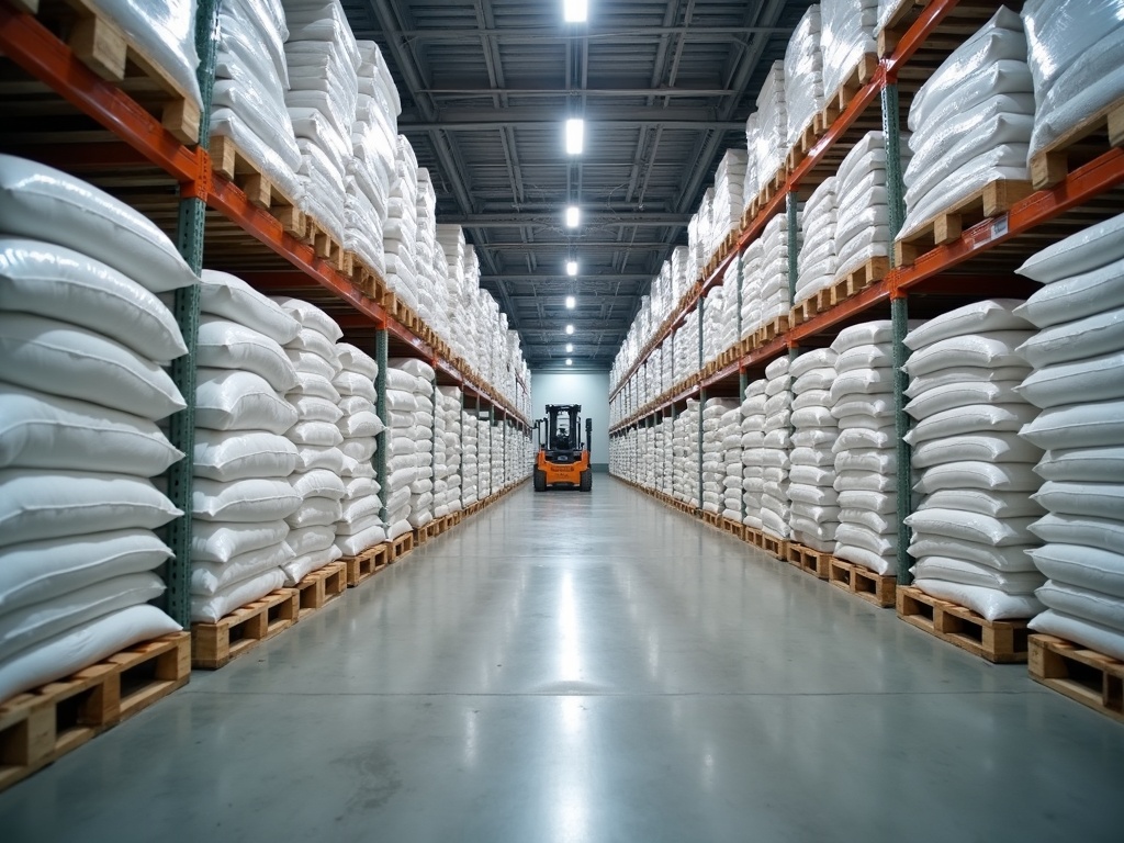 Warehouse starch storage